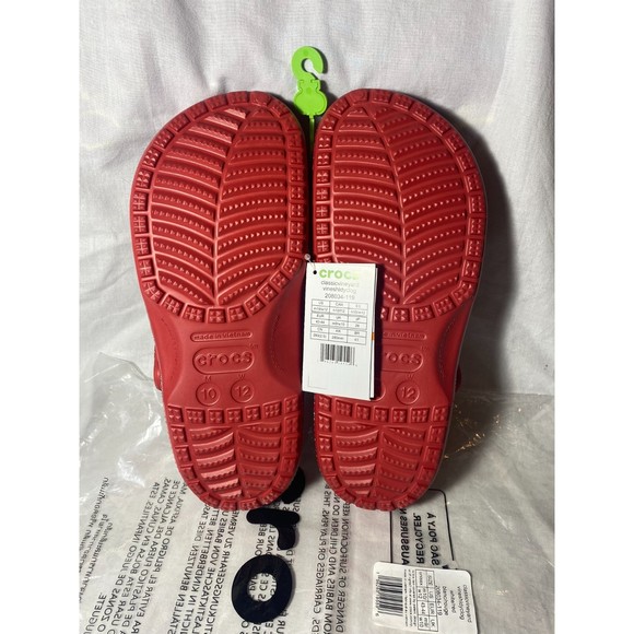 NWT Crocs Classic Clog Slip On Vineyard Vines 2022 Holiday Collab Red m10 w12 main image 6